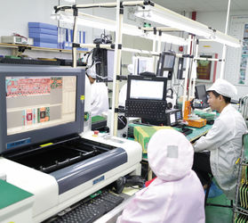 Shenzhen Ryder Electronics Co., Ltd. linha de produção da fábrica